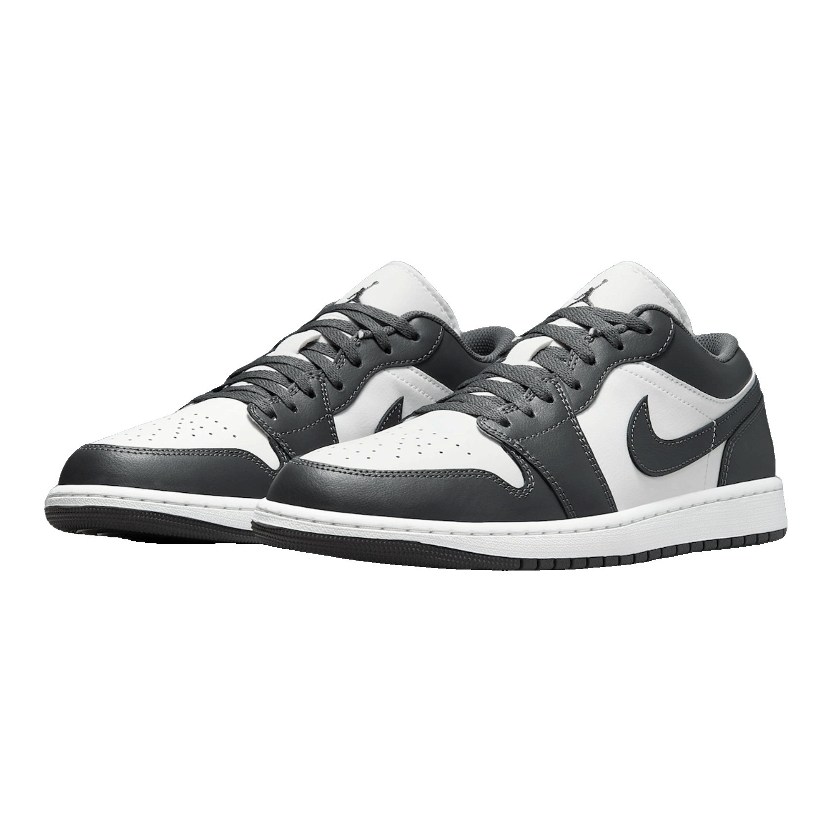 Nike Air Jordan 1 Low Grey White (GS) Side