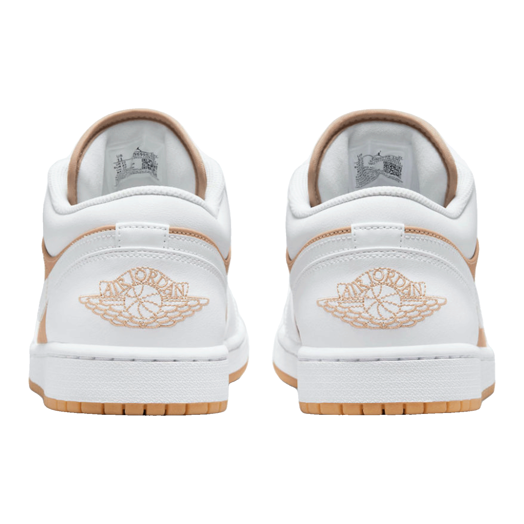 Nike Air Jordan 1 Low Gum White Back