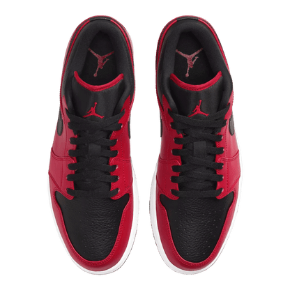Nike Air Jordan 1 Low Gym Red Black Pebbled (GS) Oben
