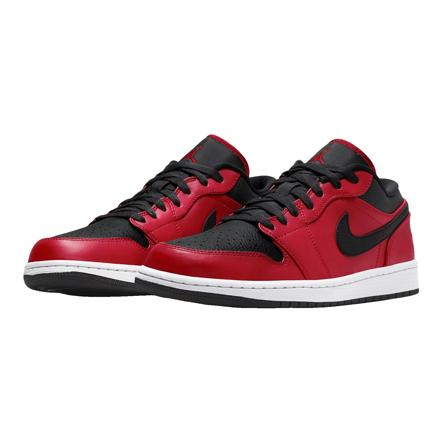 Nike Air Jordan 1 Low Gym Red Black Pebbled (GS) Side