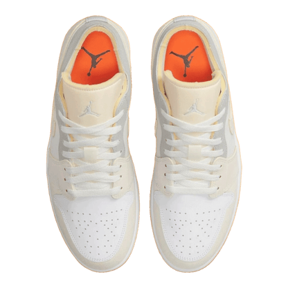 Nike Air Jordan 1 Low Inside Out Cream White Light Grey (GS) Oben