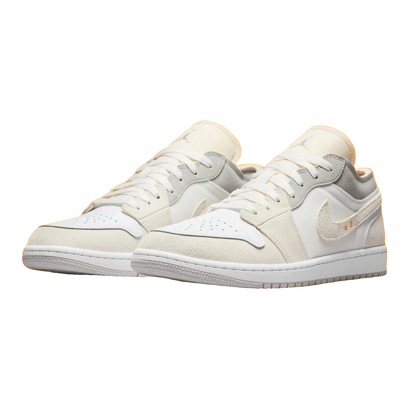 Nike Air Jordan 1 Low Inside Out Cream White Light Grey (GS) Side