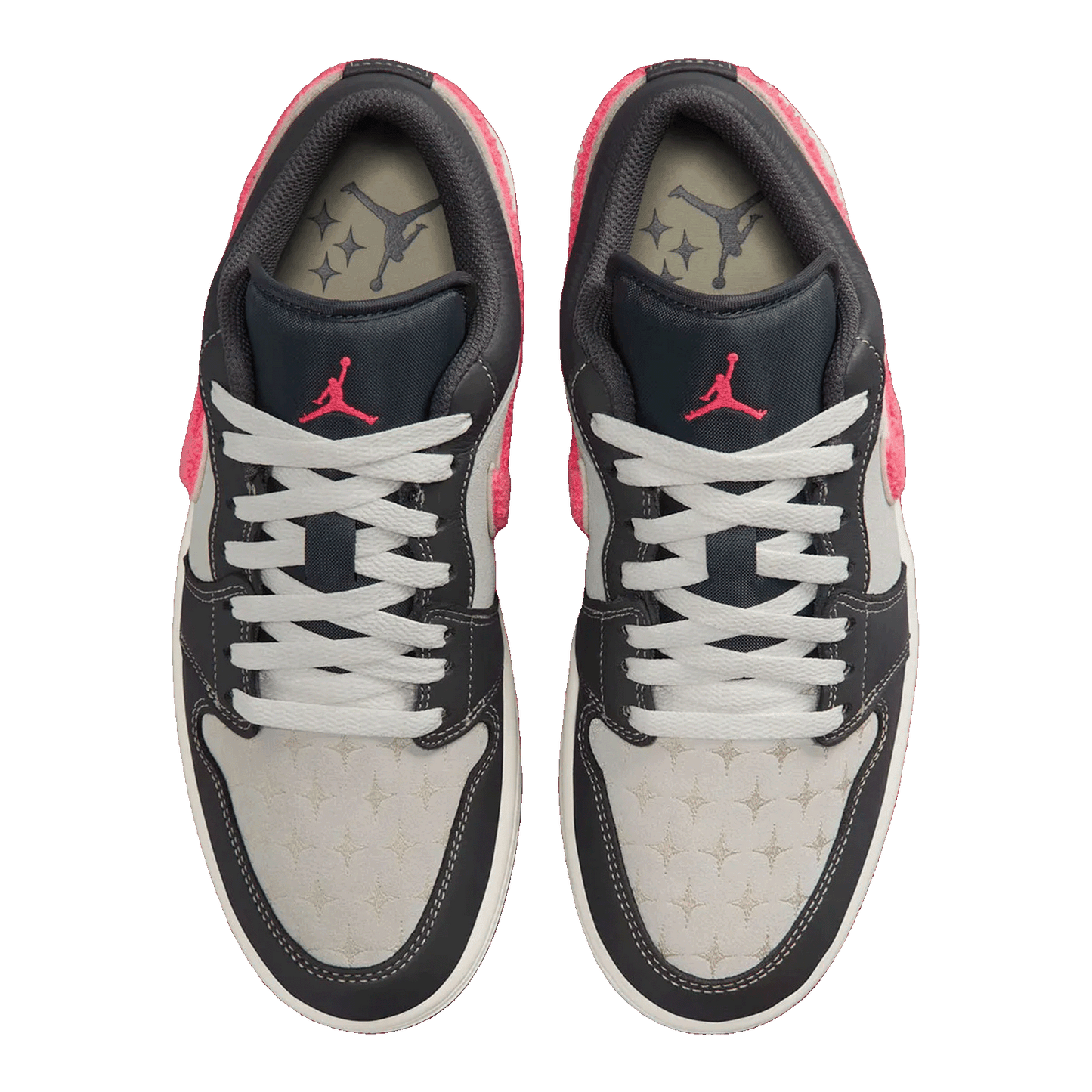 Nike Air Jordan 1 Low Light Graphite Hot Punch (W) Oben