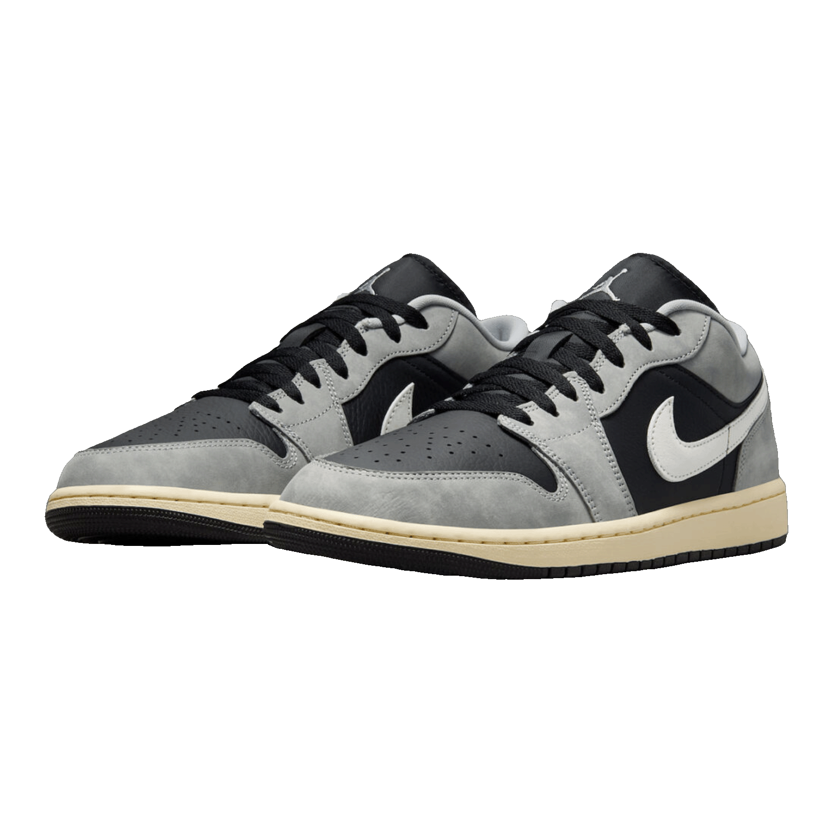 Nike Air Jordan 1 Low Light Smoke Grey Off Noir Side