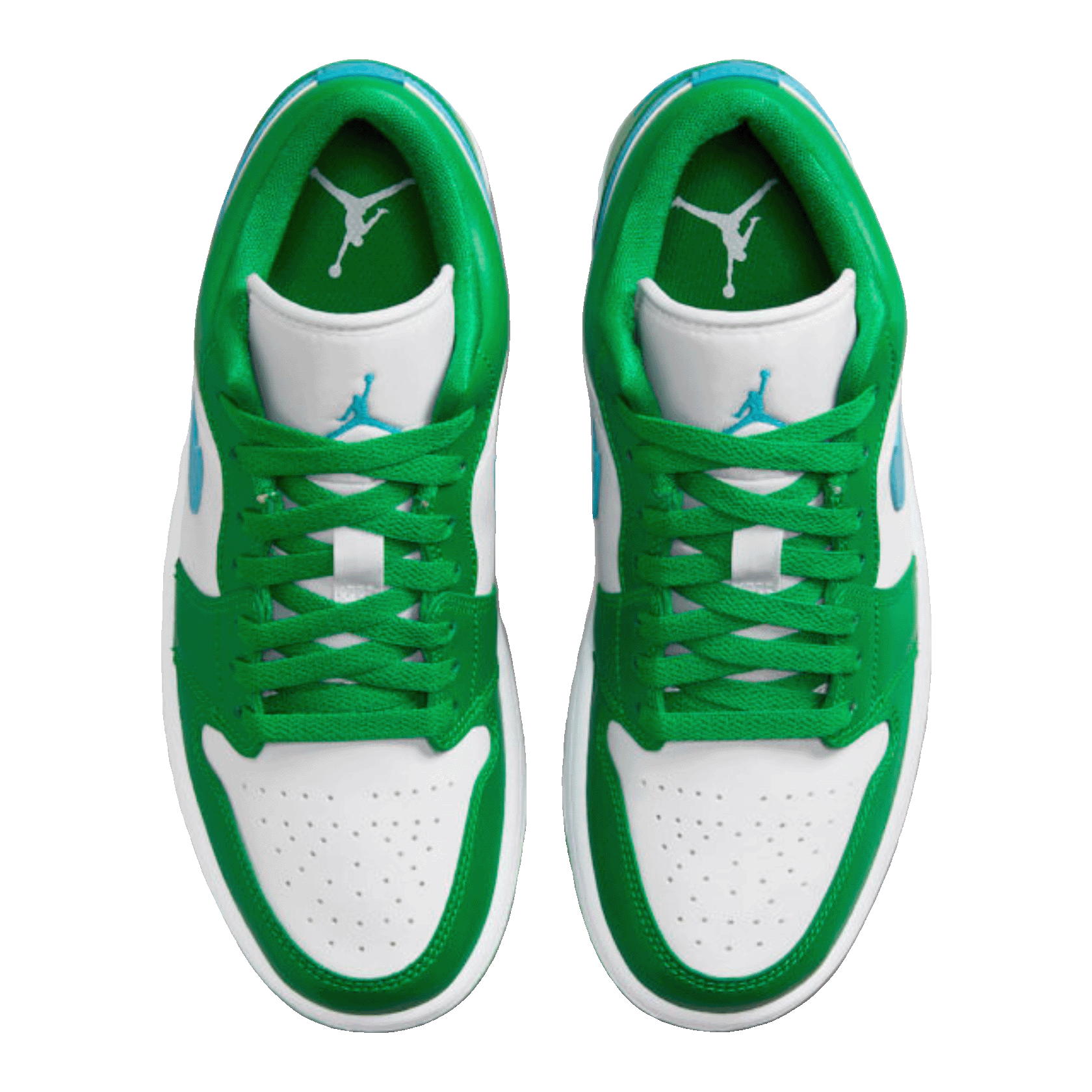Nike Air Jordan 1 Low Lucky Green Aquatone (W) Oben