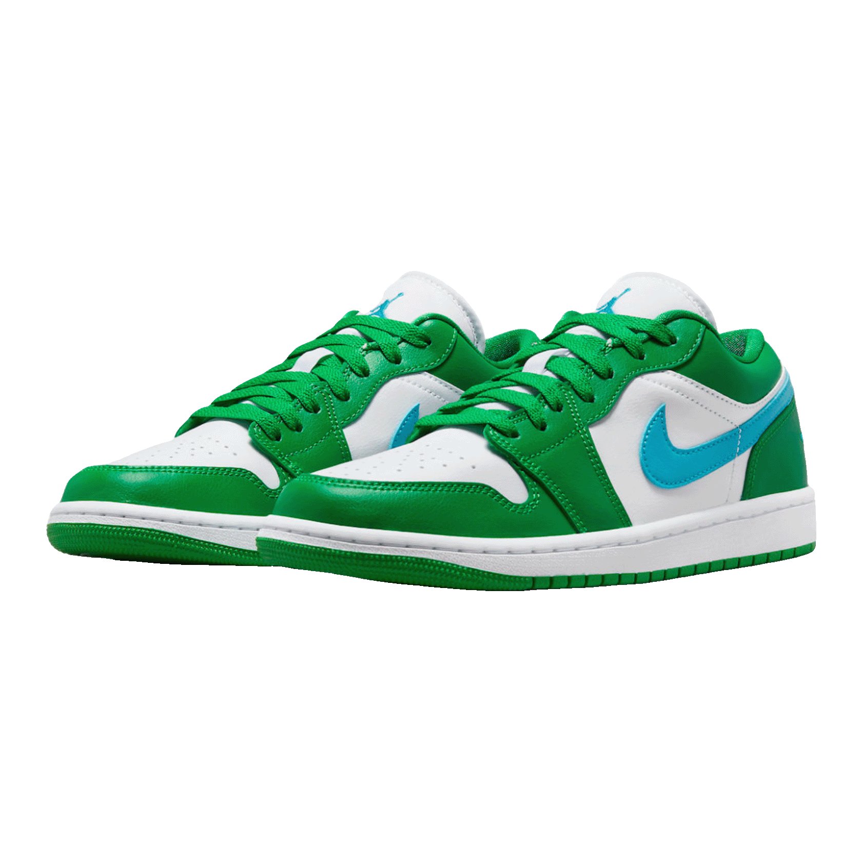 Nike Air Jordan 1 Low Lucky Green Aquatone (W) Side