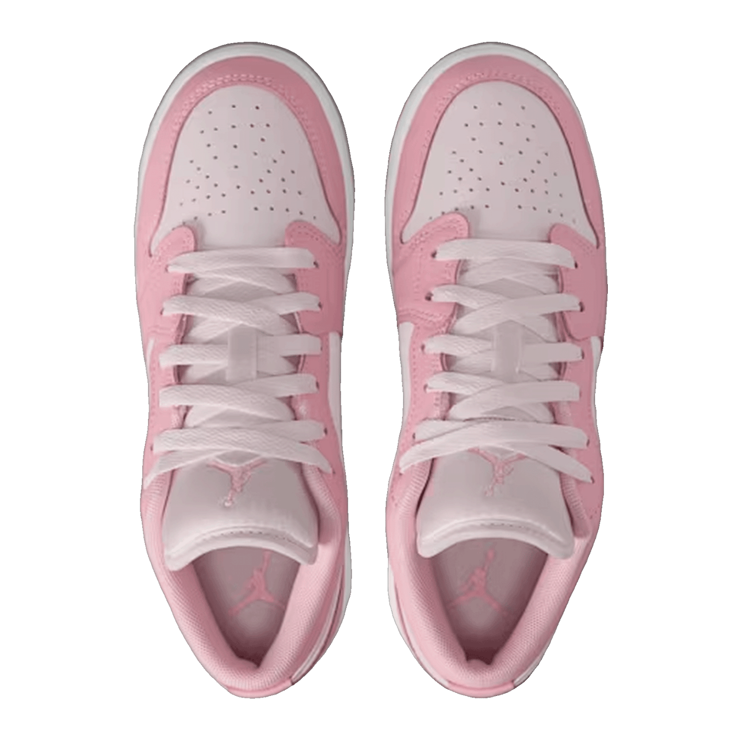 Nike Air Jordan 1 Low Medium Soft Pink White (GS) Oben