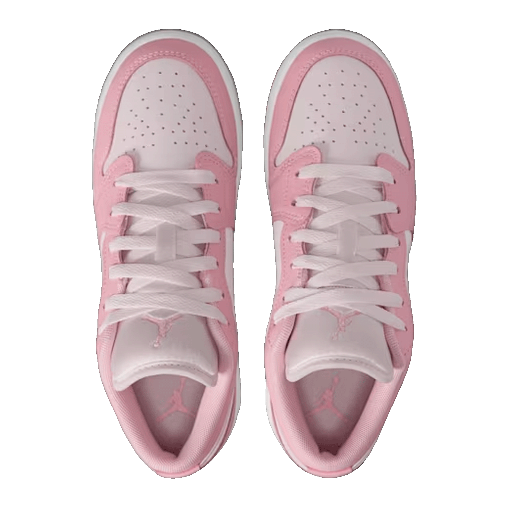 Nike Air Jordan 1 Low Medium Soft Pink White (GS) Oben