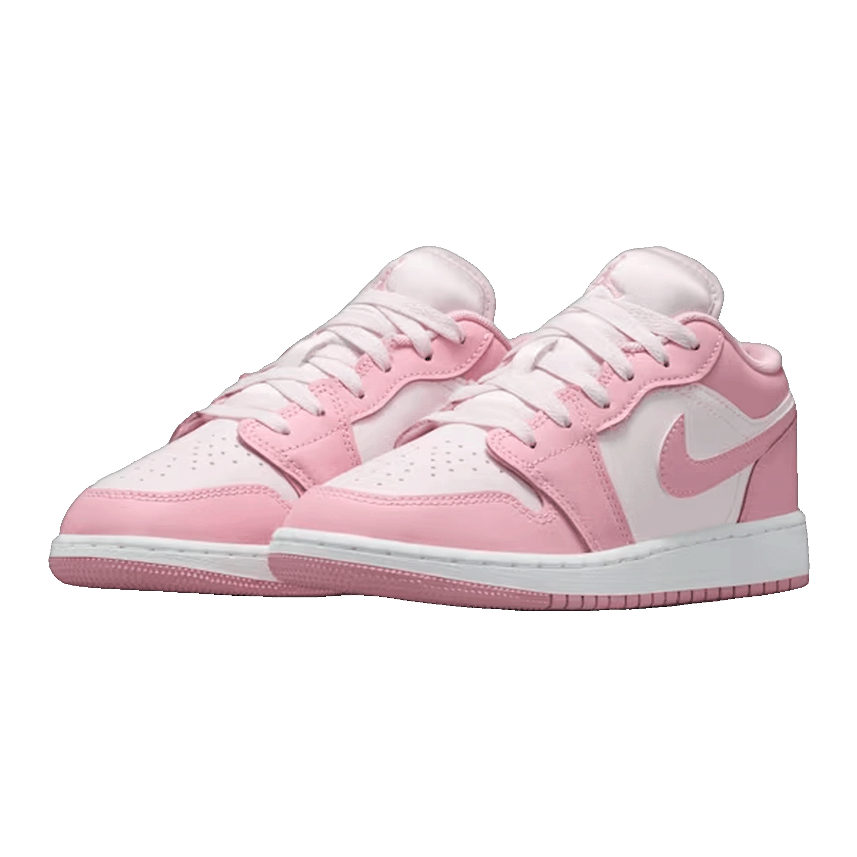 Nike Air Jordan 1 Low Medium Soft Pink White (GS) Side