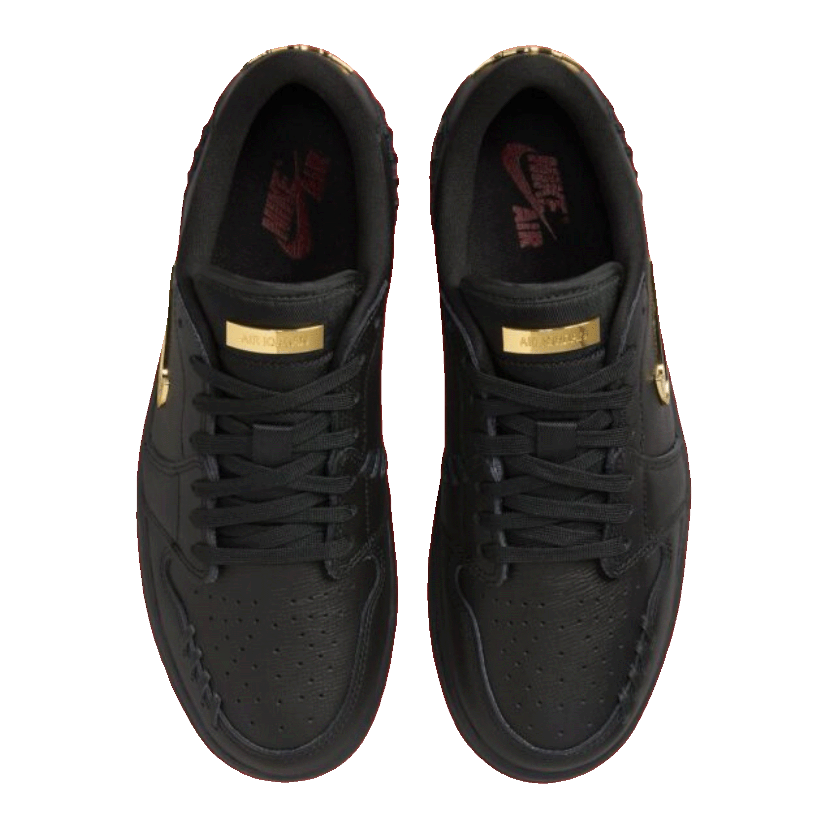 Nike Air Jordan 1 Low Method of Make Black Metallic Gold (W) Oben
