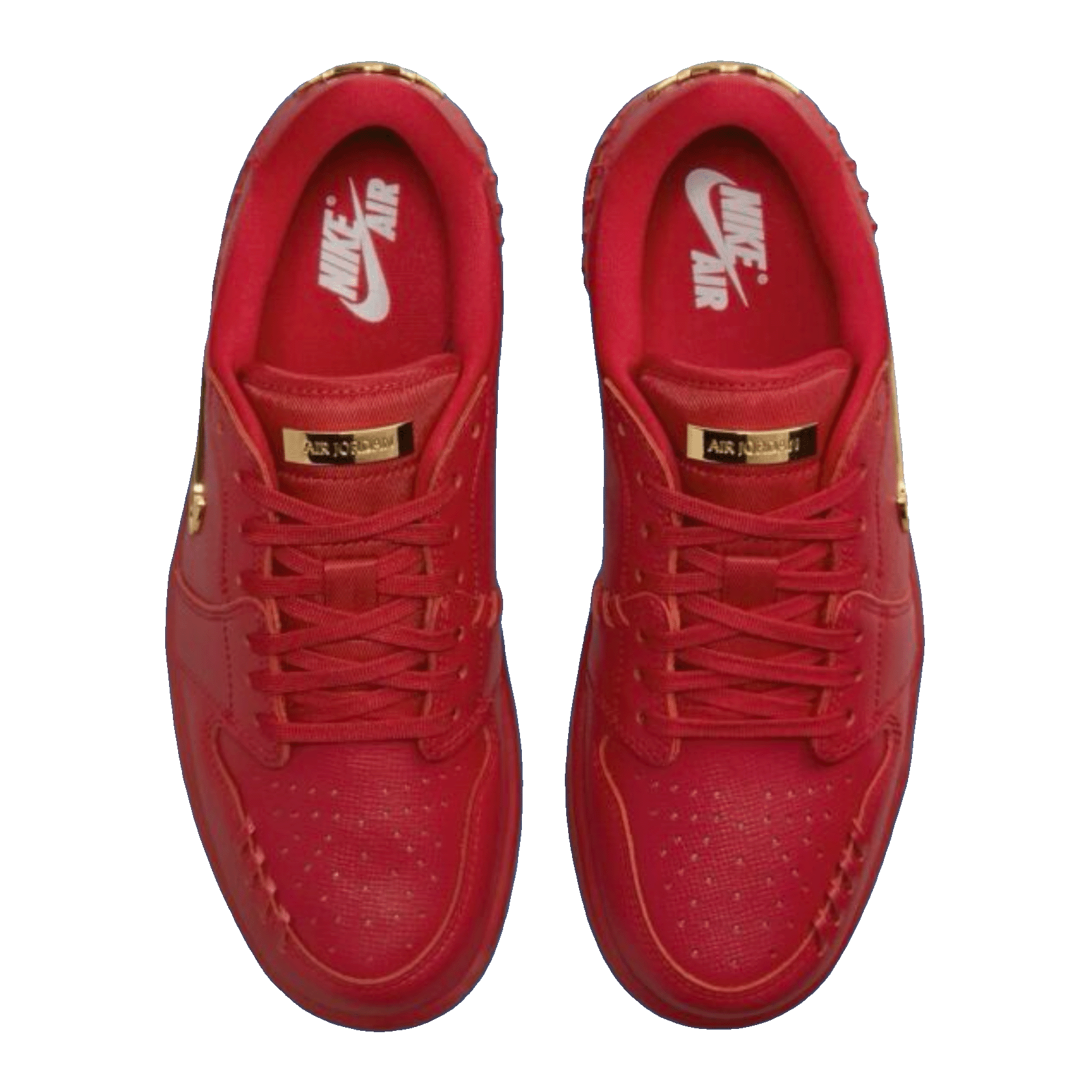Nike Air Jordan 1 Low Method of Make Gym Red Metallic Gold (W) Oben