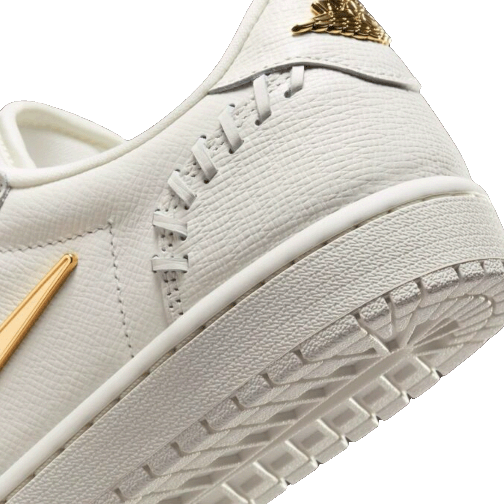 Nike Air Jordan 1 Low Method of Make Sail Metallic Gold (W) Detail