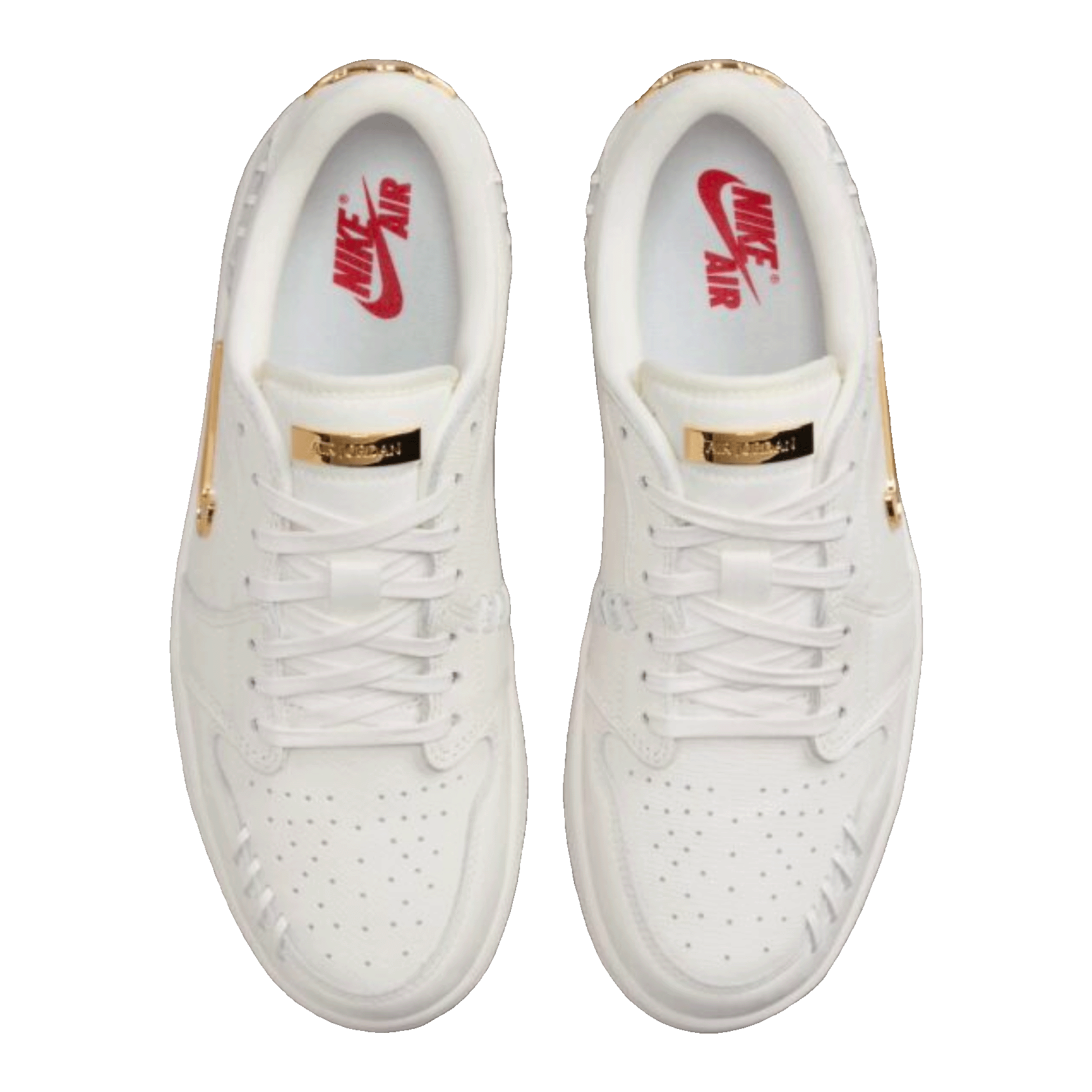 Nike Air Jordan 1 Low Method of Make Sail Metallic Gold (W) Oben