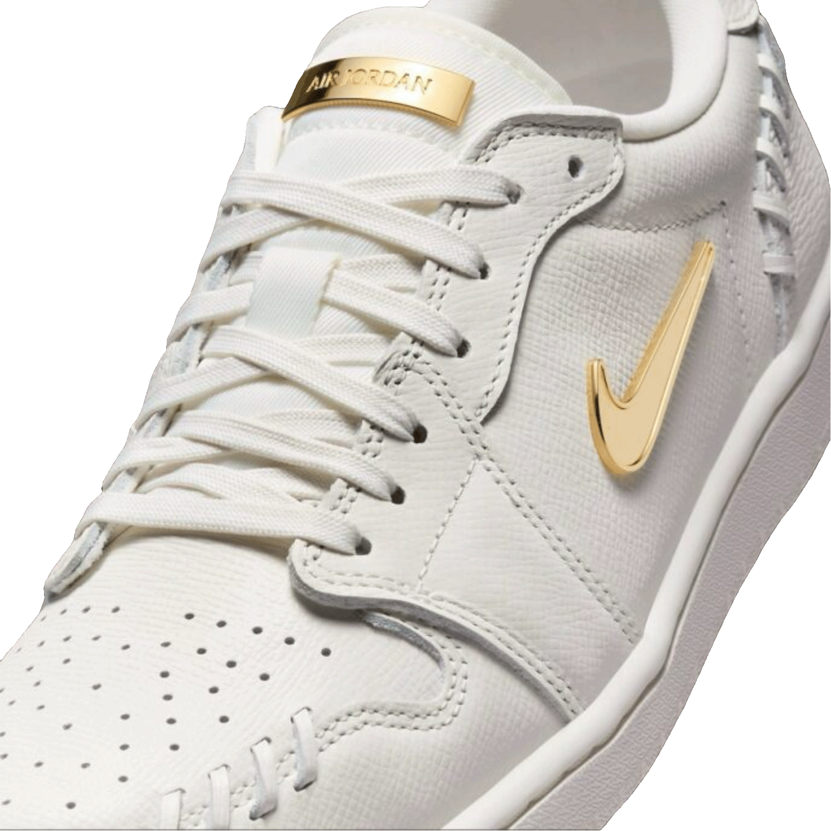 Nike Air Jordan 1 Low Method of Make Sail Metallic Gold (W) Tongue