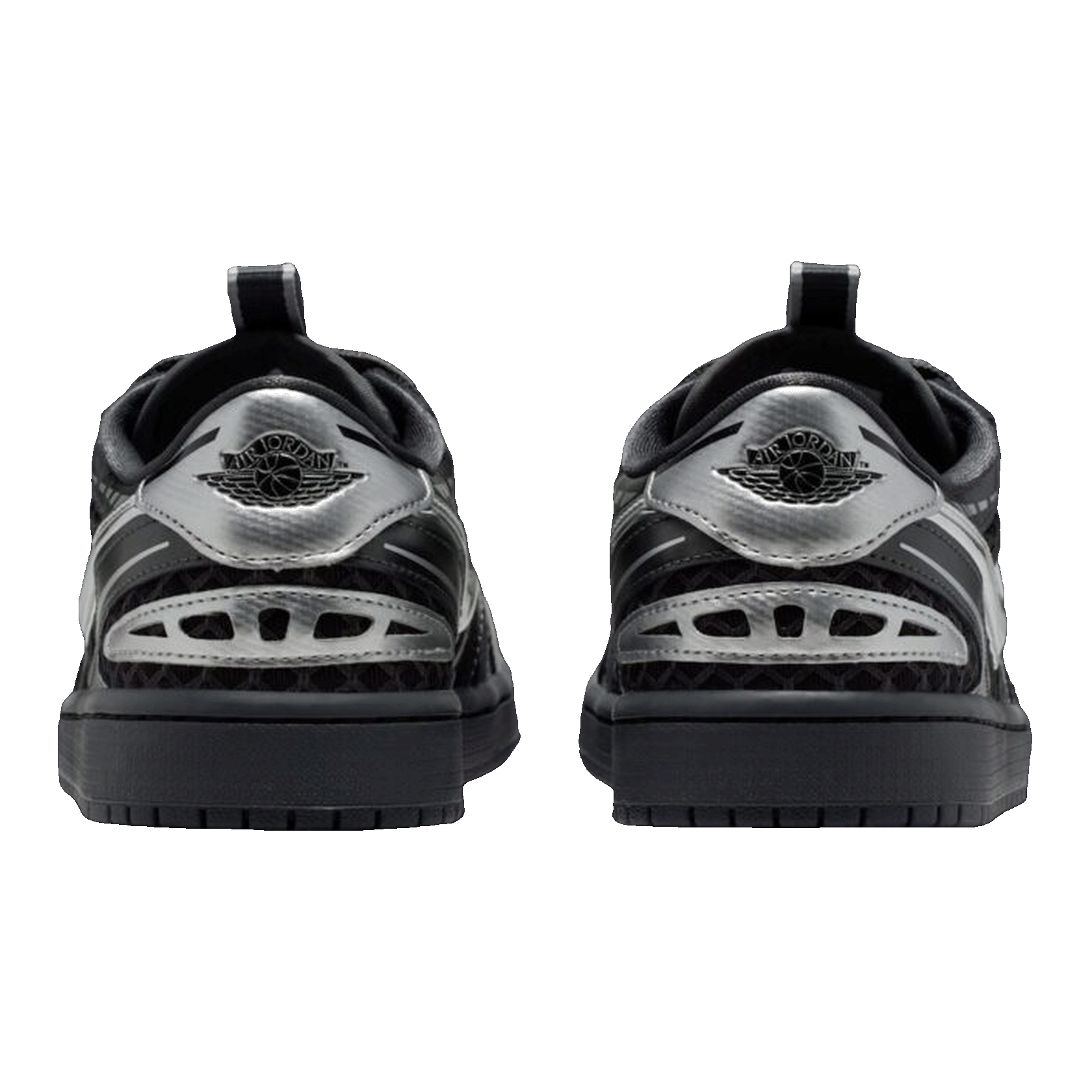 Nike Air Jordan 1 Low Method of Make V3 Black Metallic Silver (W) Back