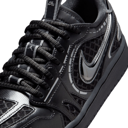 Nike Air Jordan 1 Low Method of Make V3 Black Metallic Silver (W) Detail