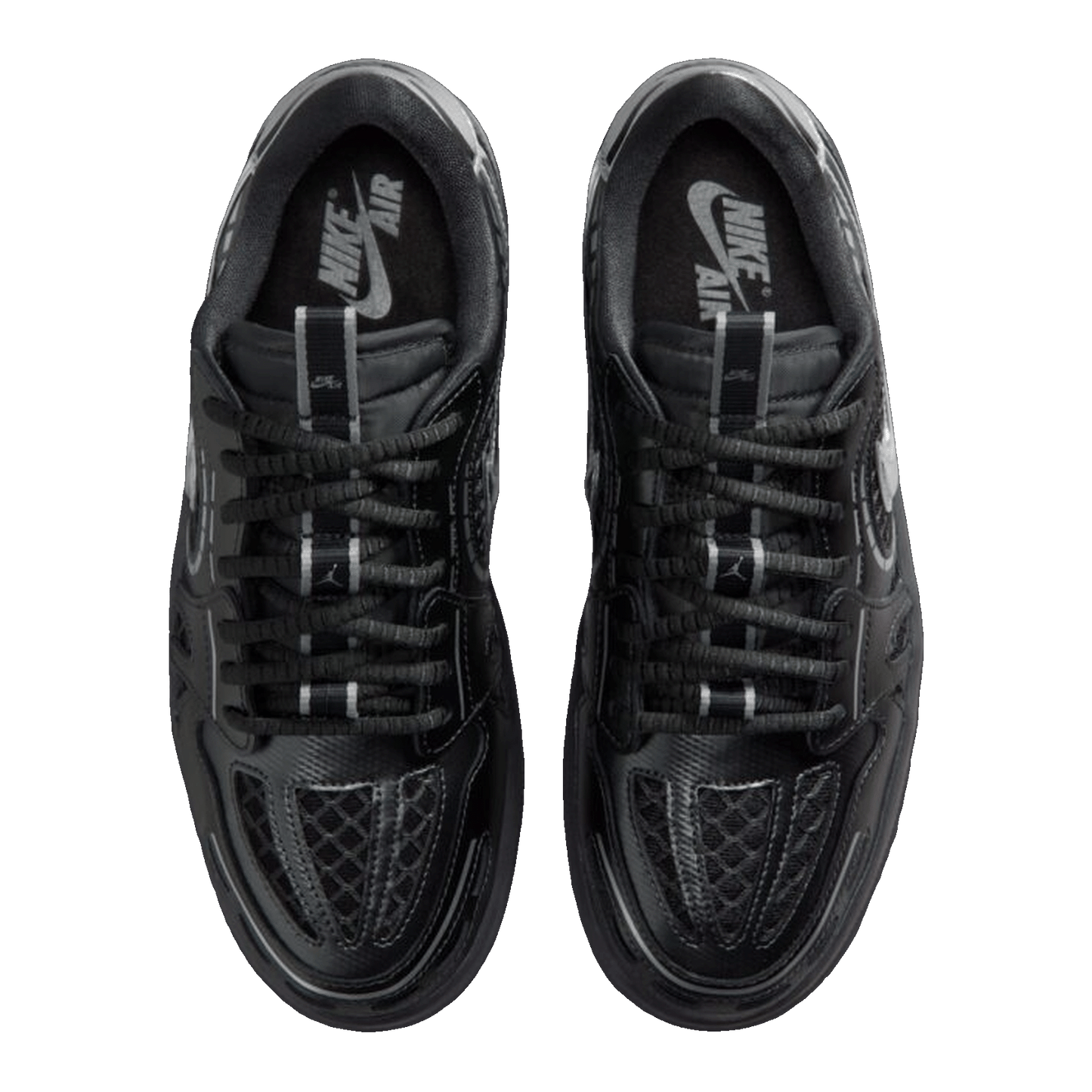 Nike Air Jordan 1 Low Method of Make V3 Black Metallic Silver (W) Oben