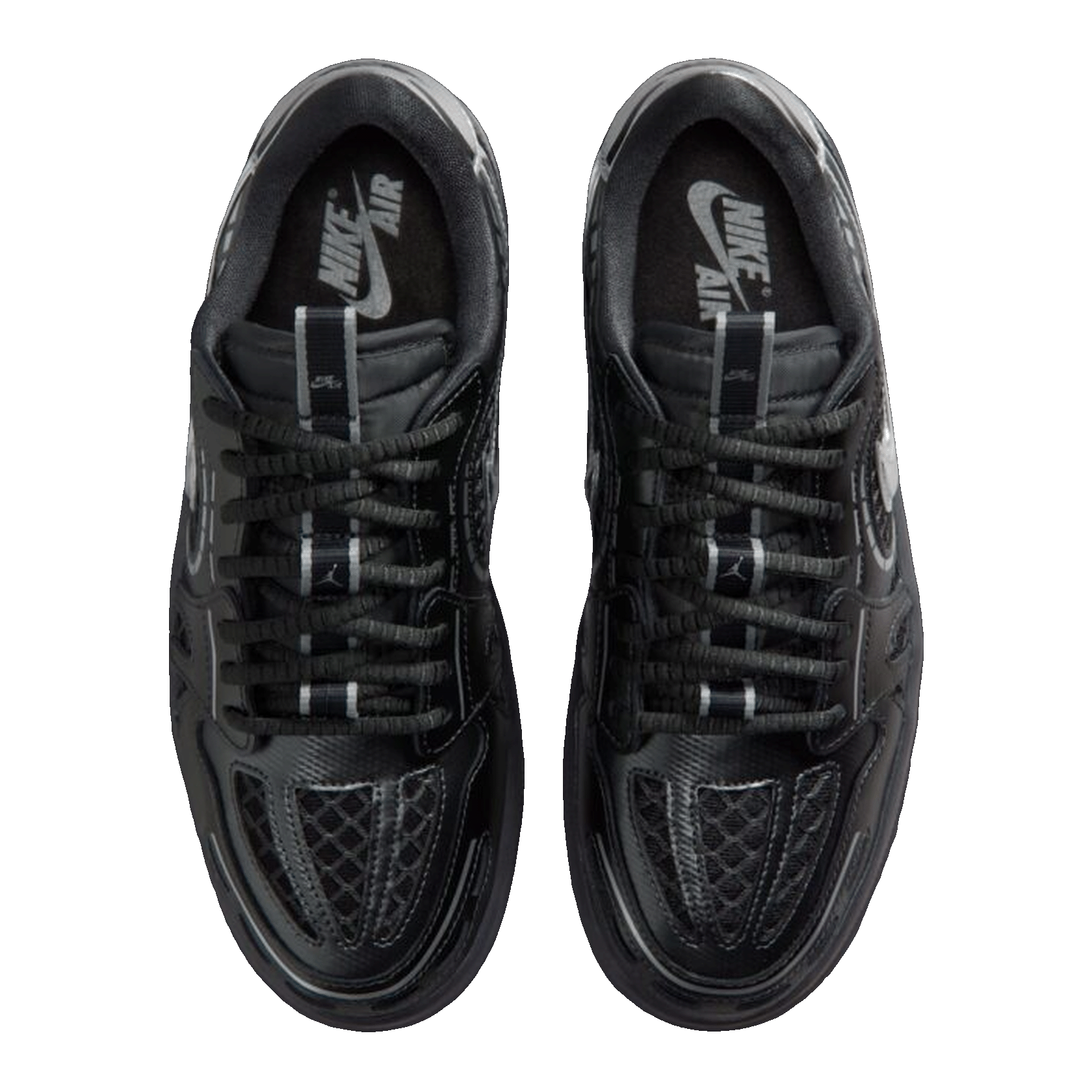 Nike Air Jordan 1 Low Method of Make V3 Black Metallic Silver (W) Oben