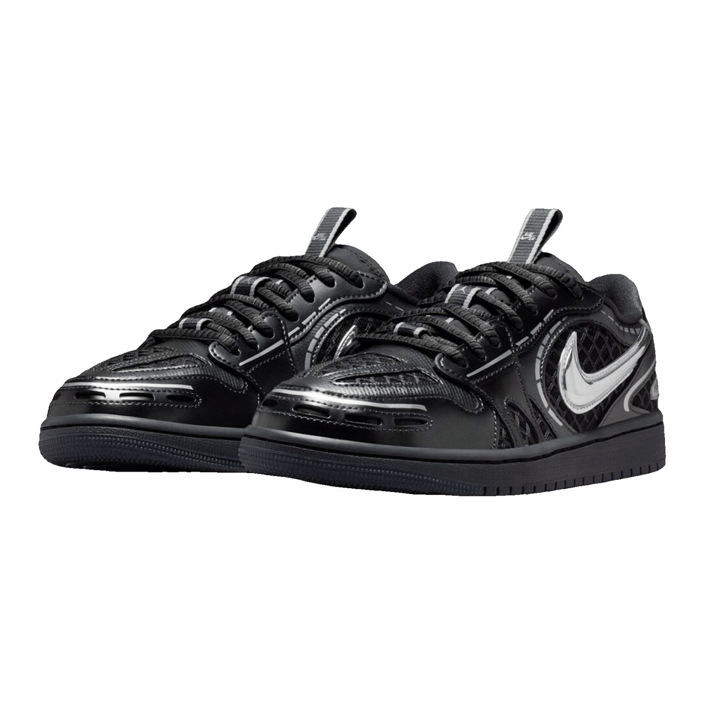 Nike Air Jordan 1 Low Method of Make V3 Black Metallic Silver (W) Side