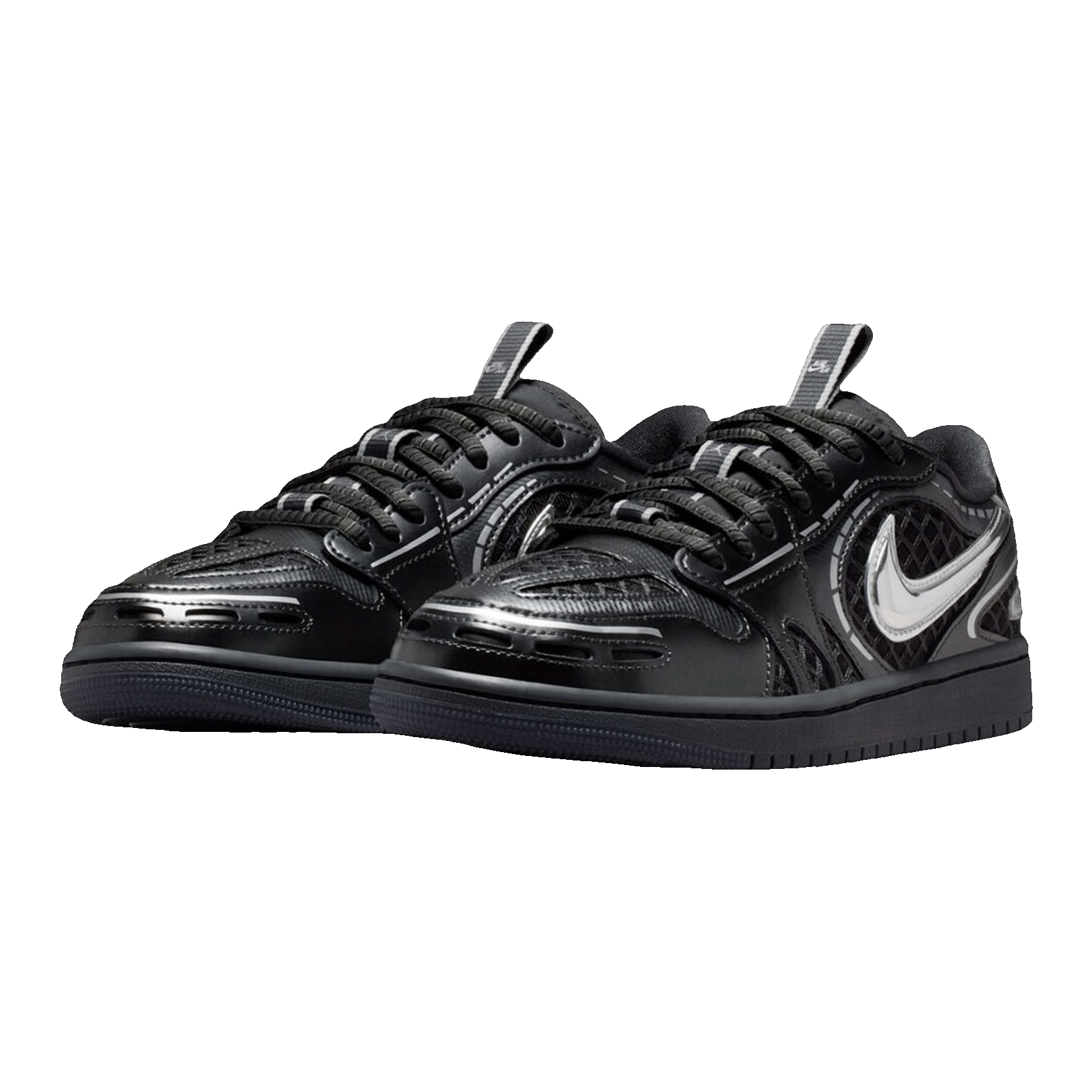 Nike Air Jordan 1 Low Method of Make V3 Black Metallic Silver (W) Side