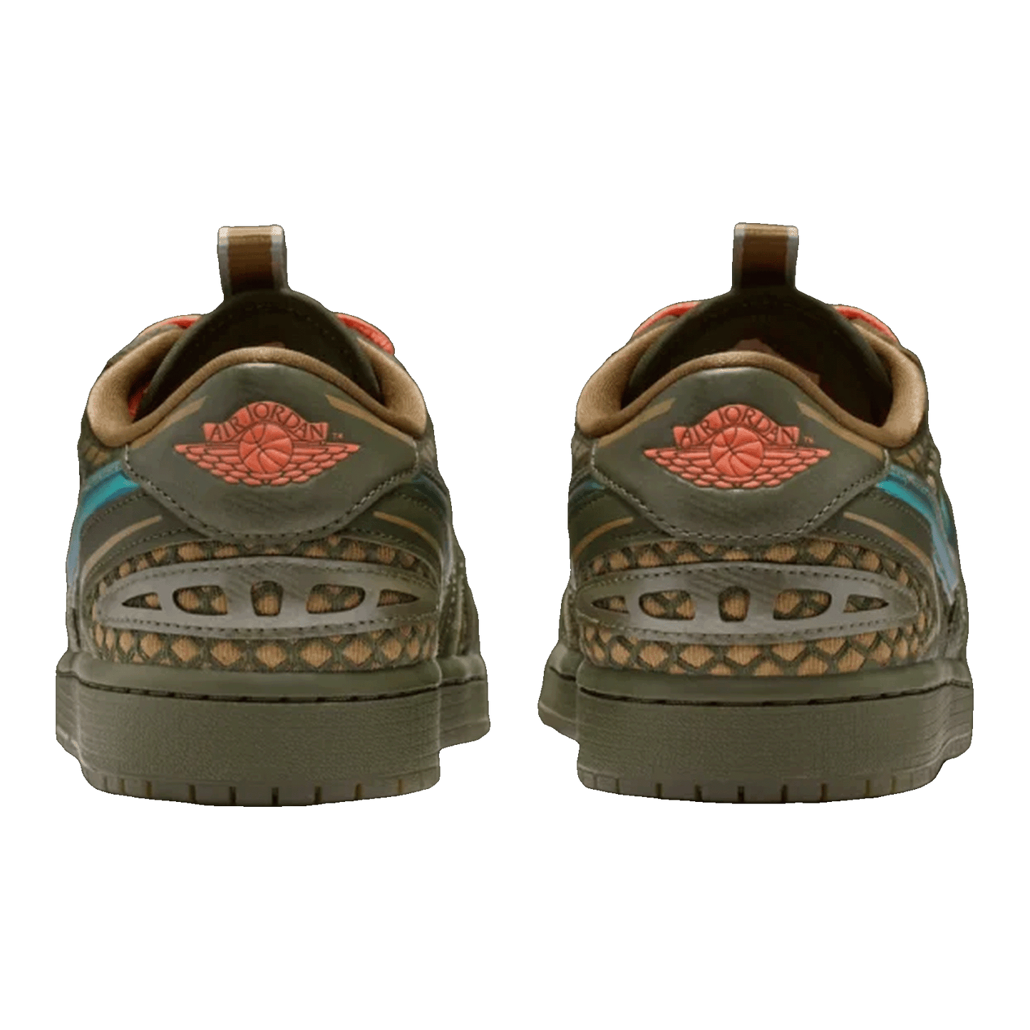Nike Air Jordan 1 Low Method of Make V3 Brown Kelp Cargo Khaki (W) Back HQ2186-300