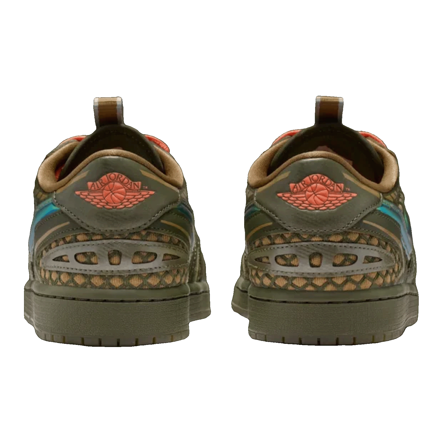 Nike Air Jordan 1 Low Method of Make V3 Brown Kelp Cargo Khaki (W) Back HQ2186-300
