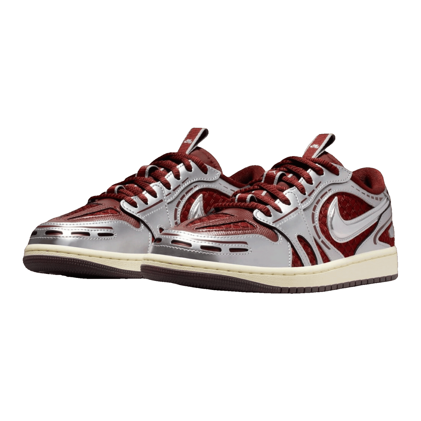 Nike Air Jordan 1 Low Method of Make V3 Dark Team Red Metallic Silver (W) Side