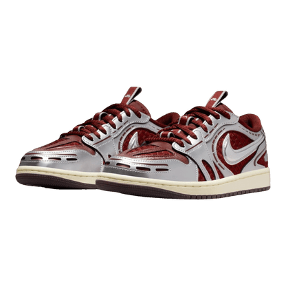 Nike Air Jordan 1 Low Method of Make V3 Dark Team Red Metallic Silver (W) Side