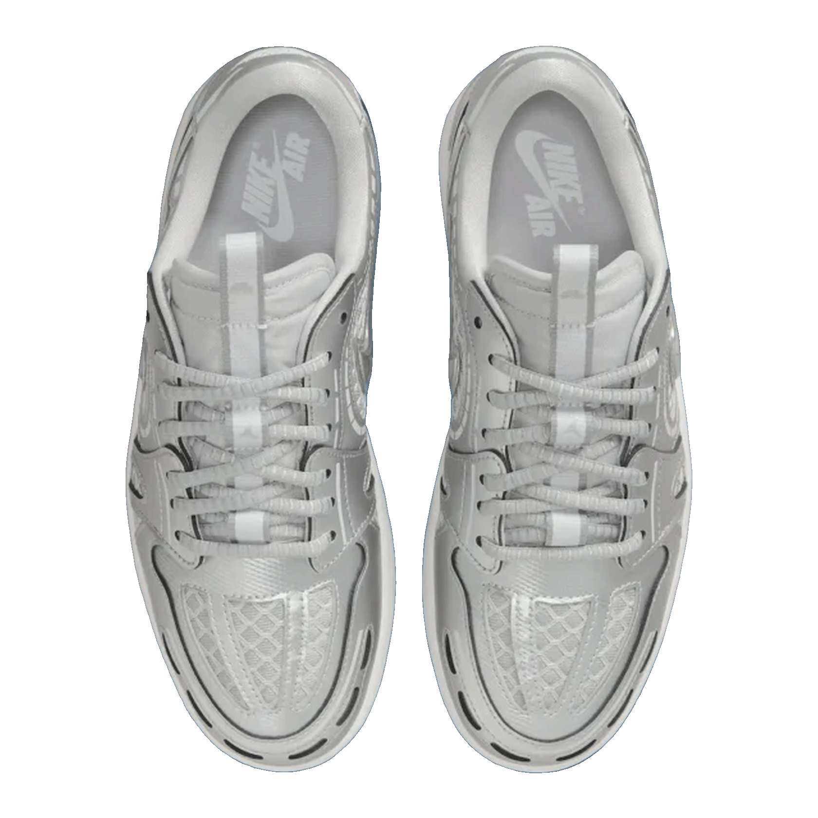 Nike Air Jordan 1 Low Method of Make V3 Metallic Silver (W) Oben HQ2186-002