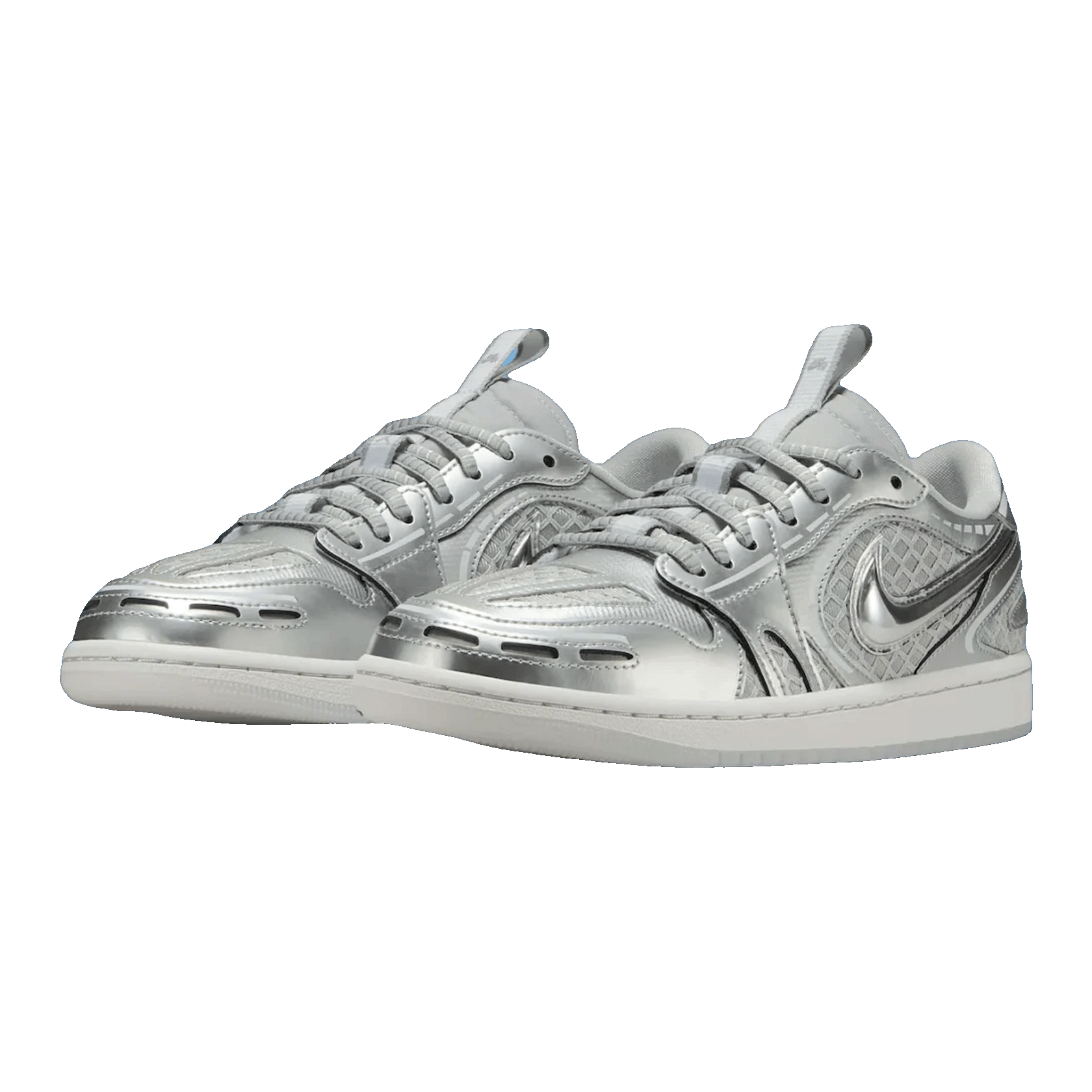 Nike Air Jordan 1 Low Method of Make V3 Metallic Silver (W) Side HQ2186-002
