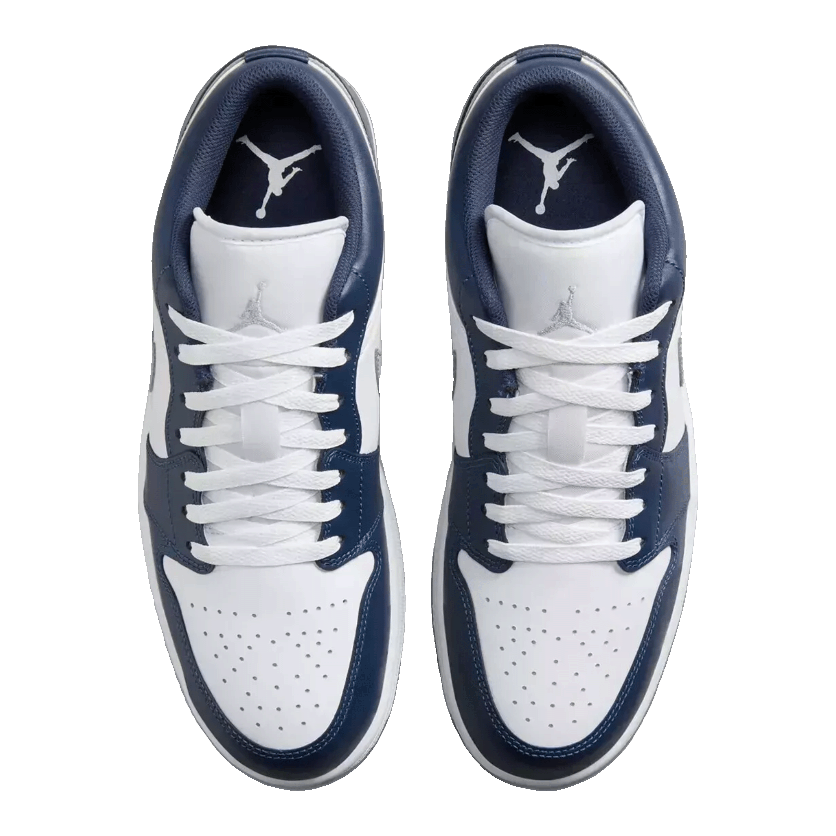 Nike Air Jordan 1 Low Midnight Navy Wolf Grey (GS) Oben