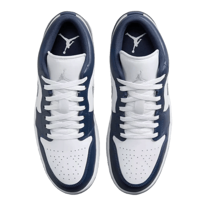 Nike Air Jordan 1 Low Midnight Navy Wolf Grey (GS) Oben