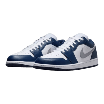 Nike Air Jordan 1 Low Midnight Navy Wolf Grey (GS) Side