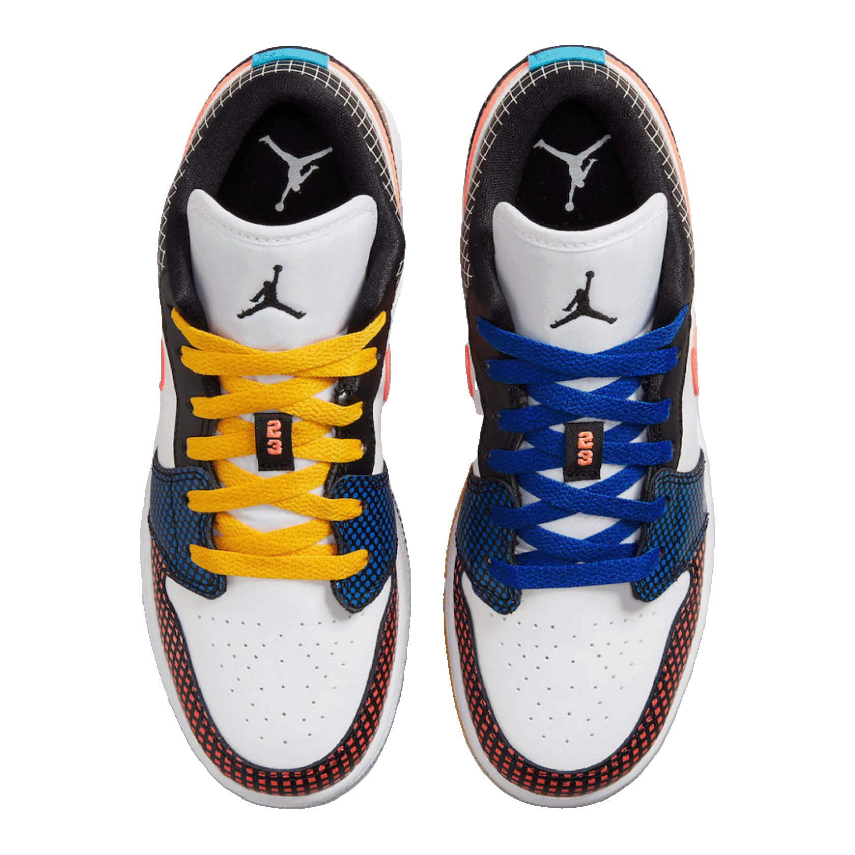 Nike Air Jordan 1 Low MMD Multi-Color Grid (GS) Oben