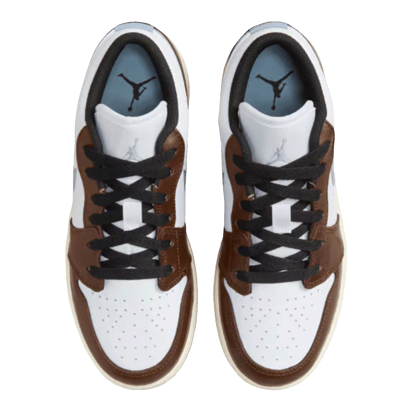Nike Air Jordan 1 Low Mocha Blue Grey (GS) Oben
