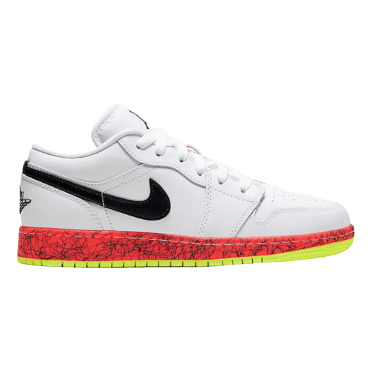 Nike Air Jordan 1 Low Multi-Color Midsoles White (GS)