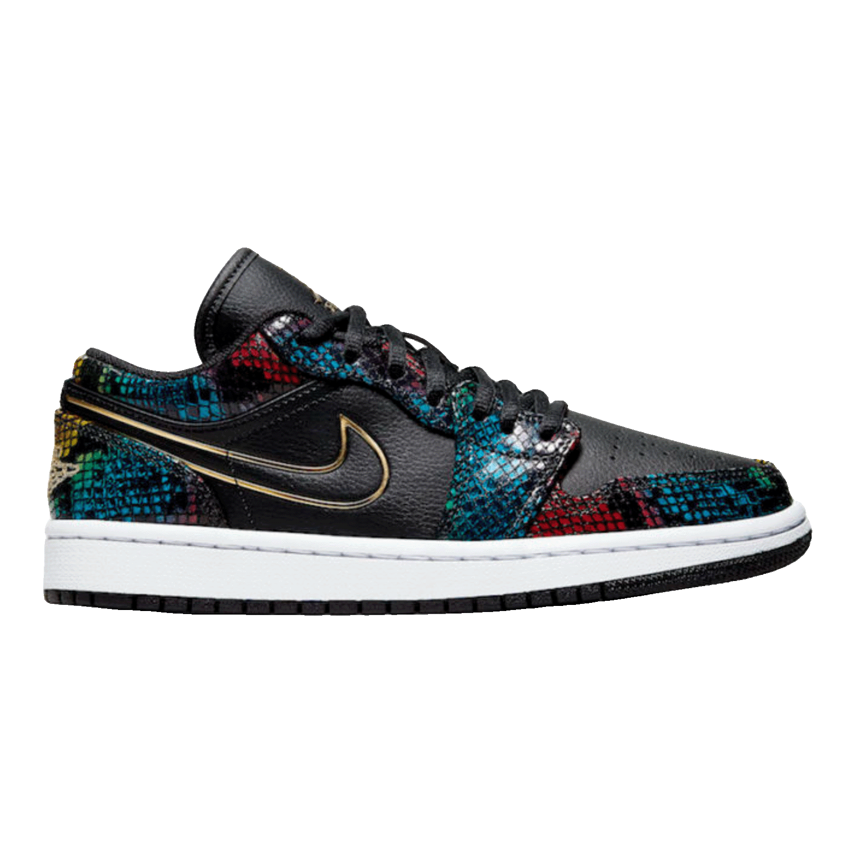Nike Air Jordan 1 Low Multicolor Snakeskin (2020) (W)