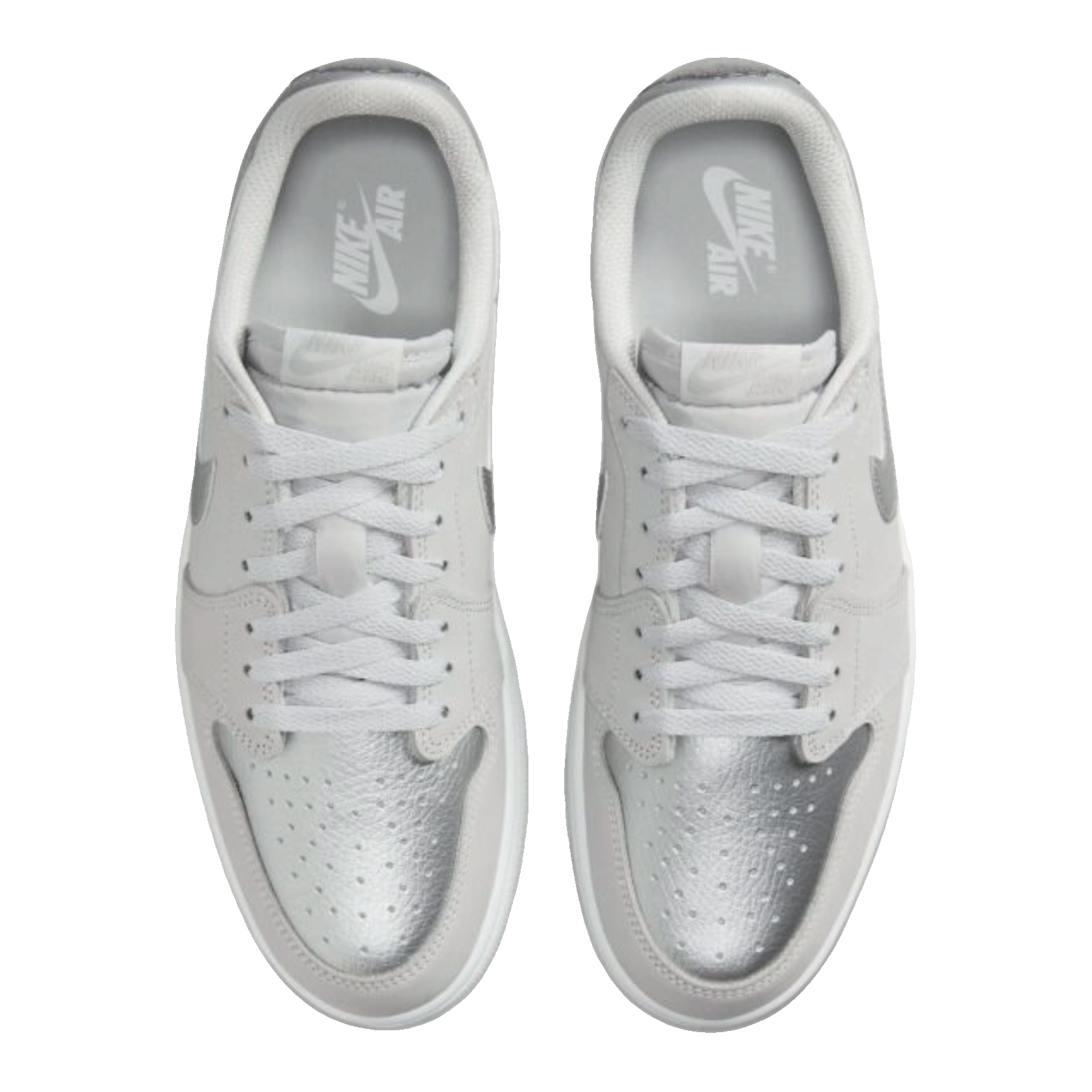Nike Air Jordan 1 Low OG Metallic Silver (GS) Oben