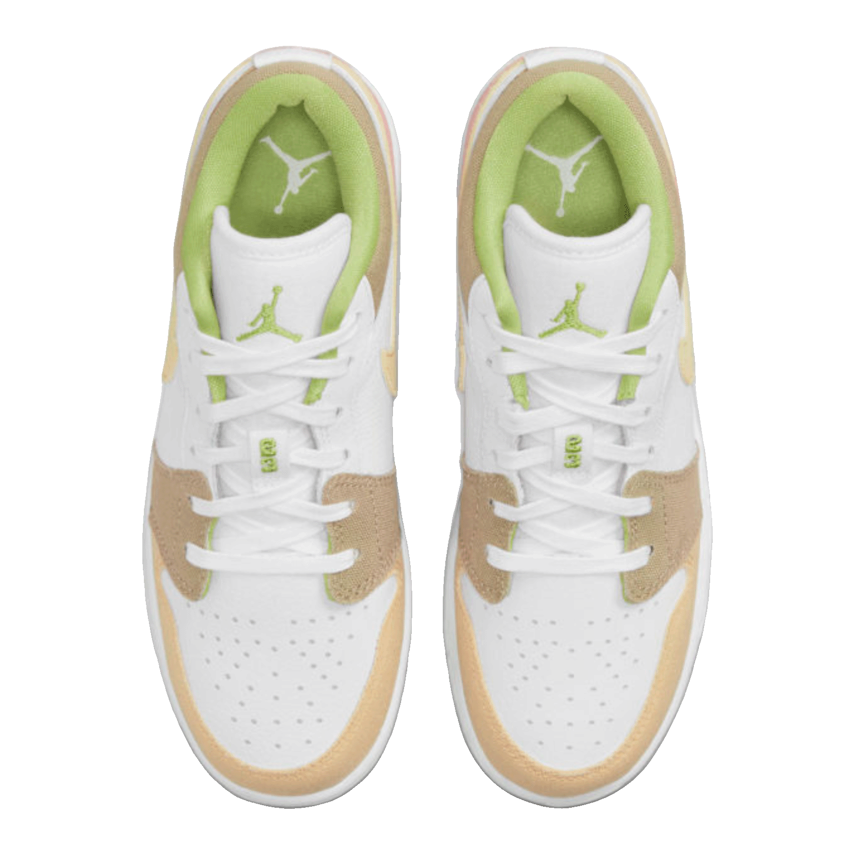 Nike Air Jordan 1 Low Pastel Grind Vivid Green (GS) Oben