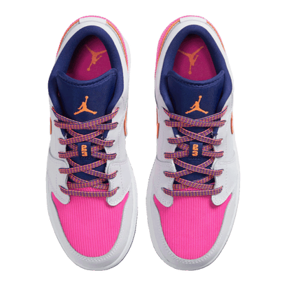 Nike Air Jordan 1 Low Pink Corduroy (GS) Oben
