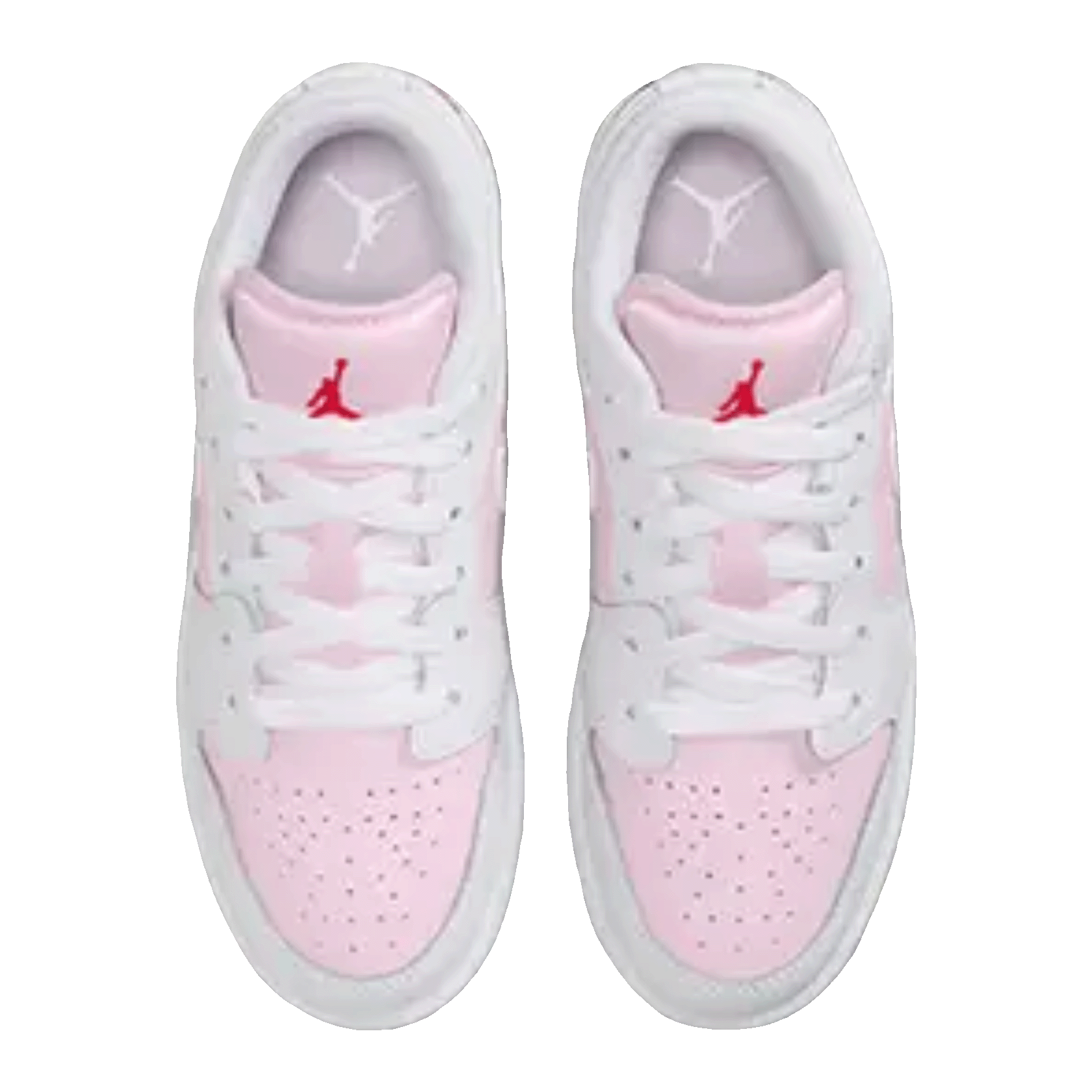 Nike Air Jordan 1 Low Pink Foam Fire Red White (GS) Oben