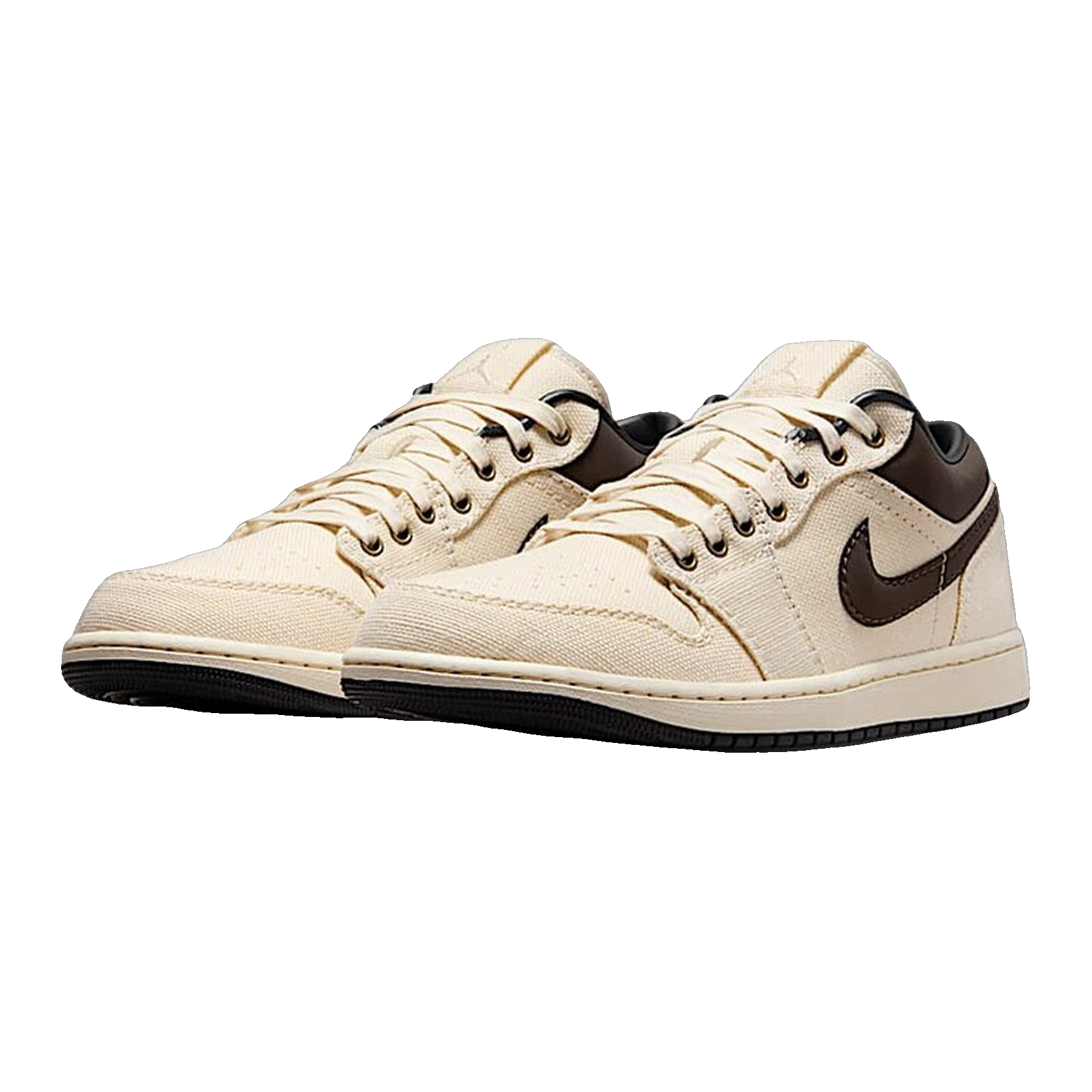 Nike Air Jordan 1 Low Premium Pale Ivory Off Noir Baroque Brown Side IB8058-110