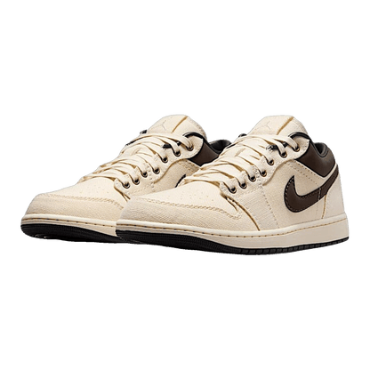 Nike Air Jordan 1 Low Premium Pale Ivory Off Noir Baroque Brown Side IB8058-110