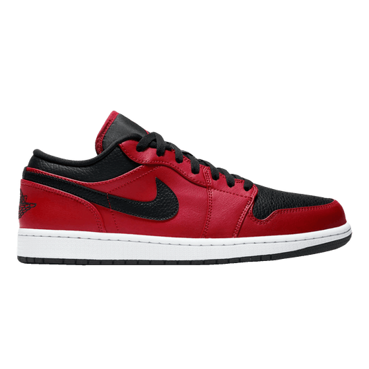 Nike Air Jordan 1 Low Reverse Bred Pebbled Swoosh
