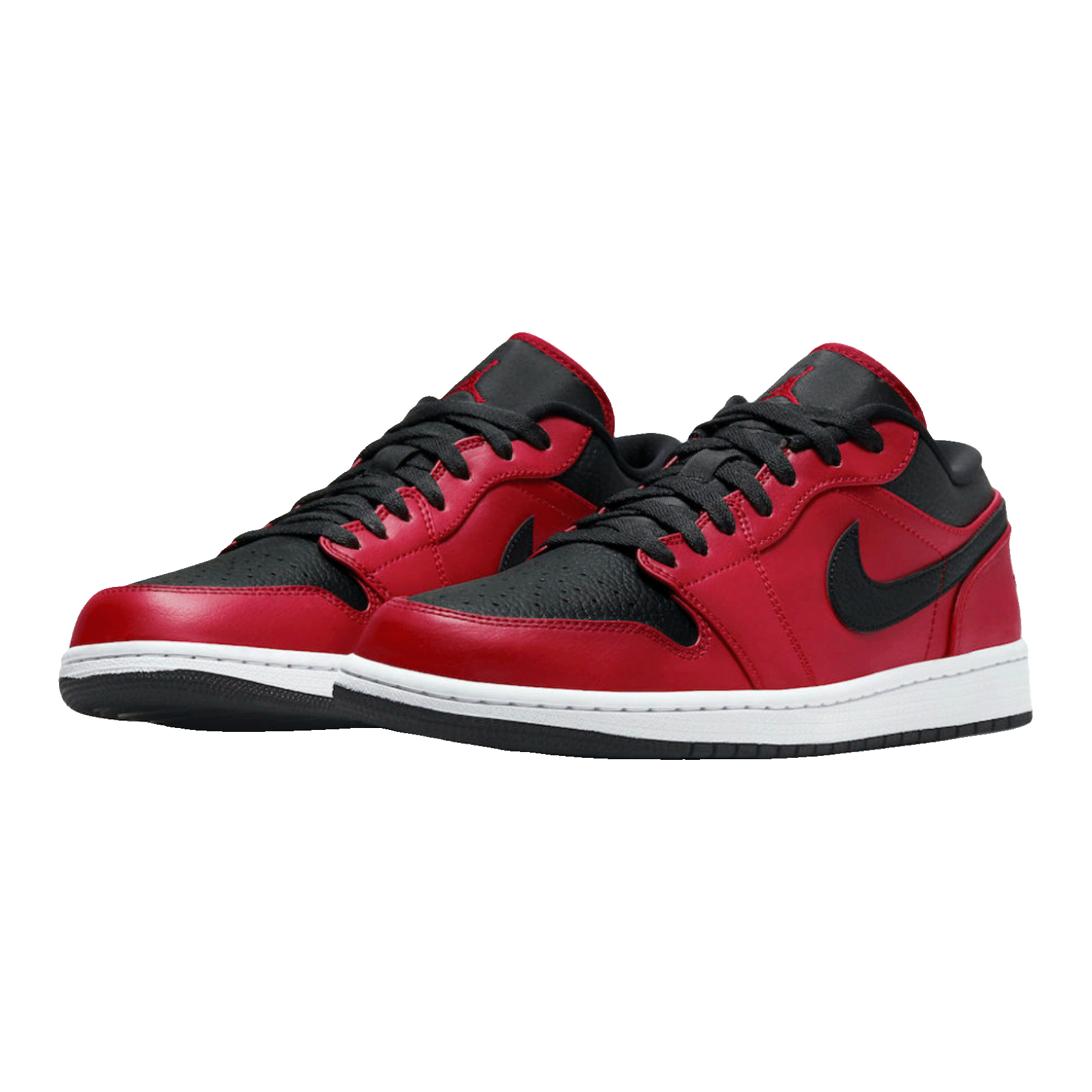Nike Air Jordan 1 Low Reverse Bred Pebbled Swoosh Side