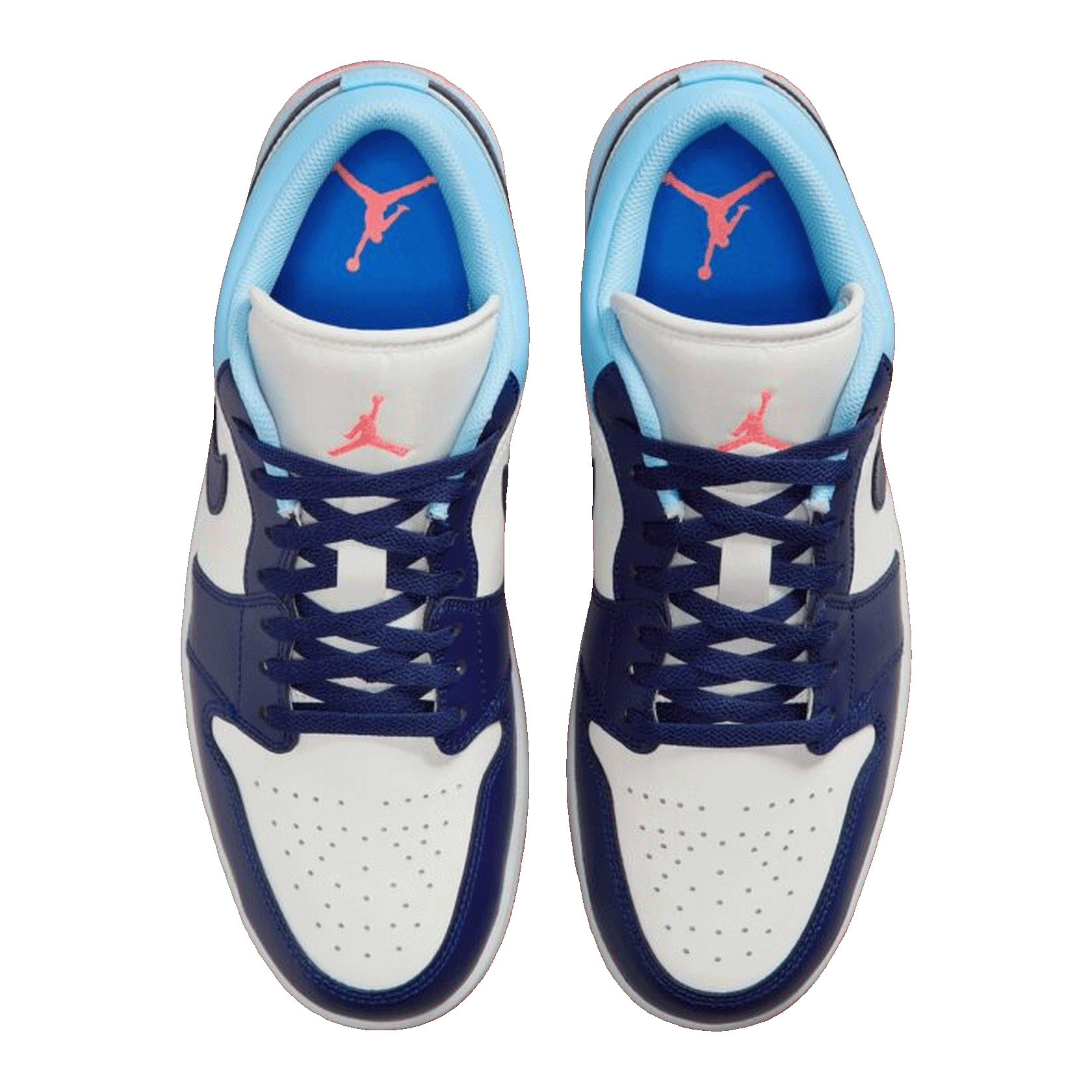 Nike Air Jordan 1 Low Sail Blue Chill (GS) Oben