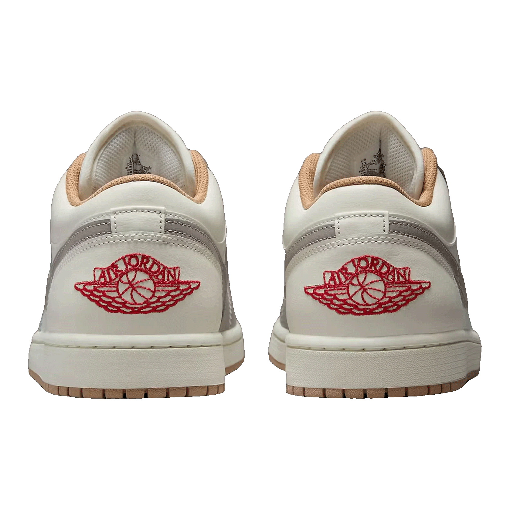 Nike Air Jordan 1 Low Sail College Grey Rattan Back 553558-169