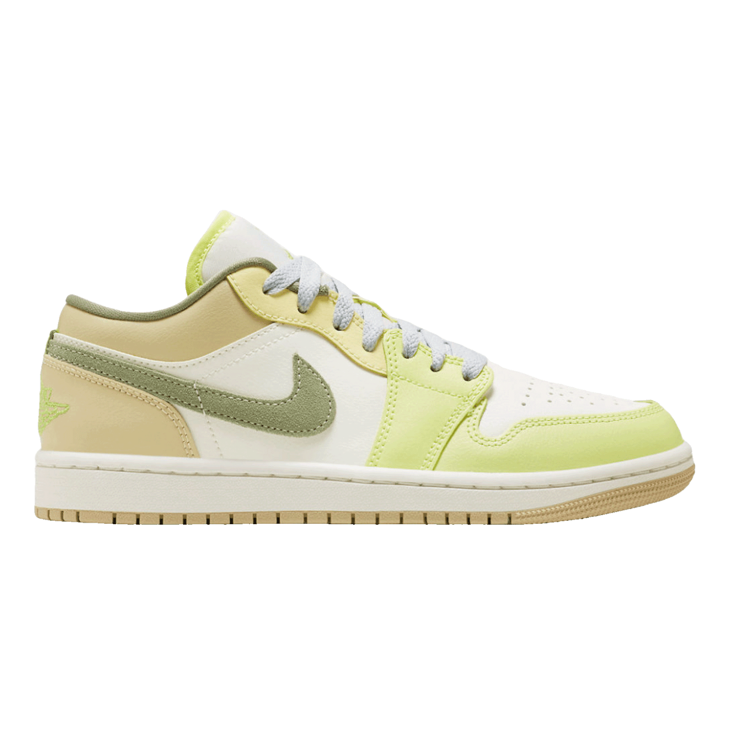 Nike Air Jordan 1 Low Sail White Oil Green (W)