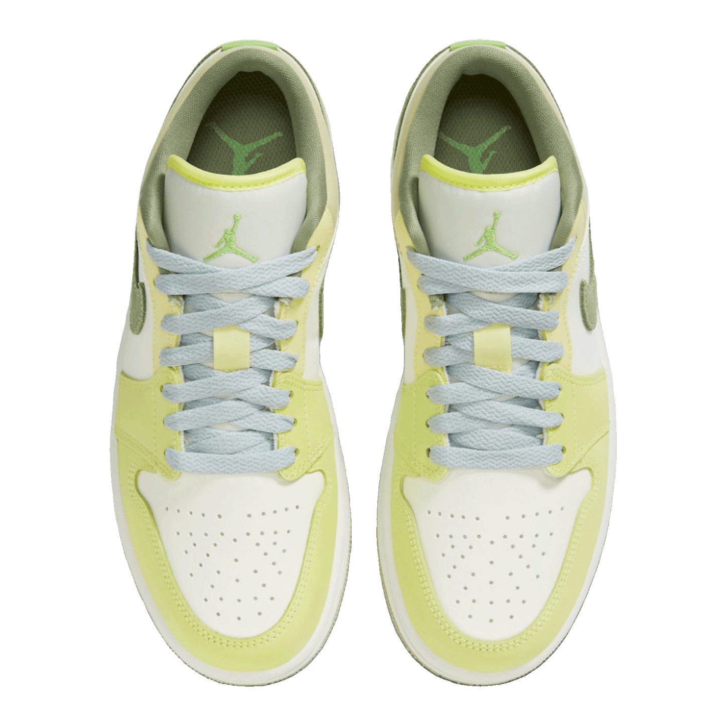 Nike Air Jordan 1 Low Sail White Oil Green (W) Oben