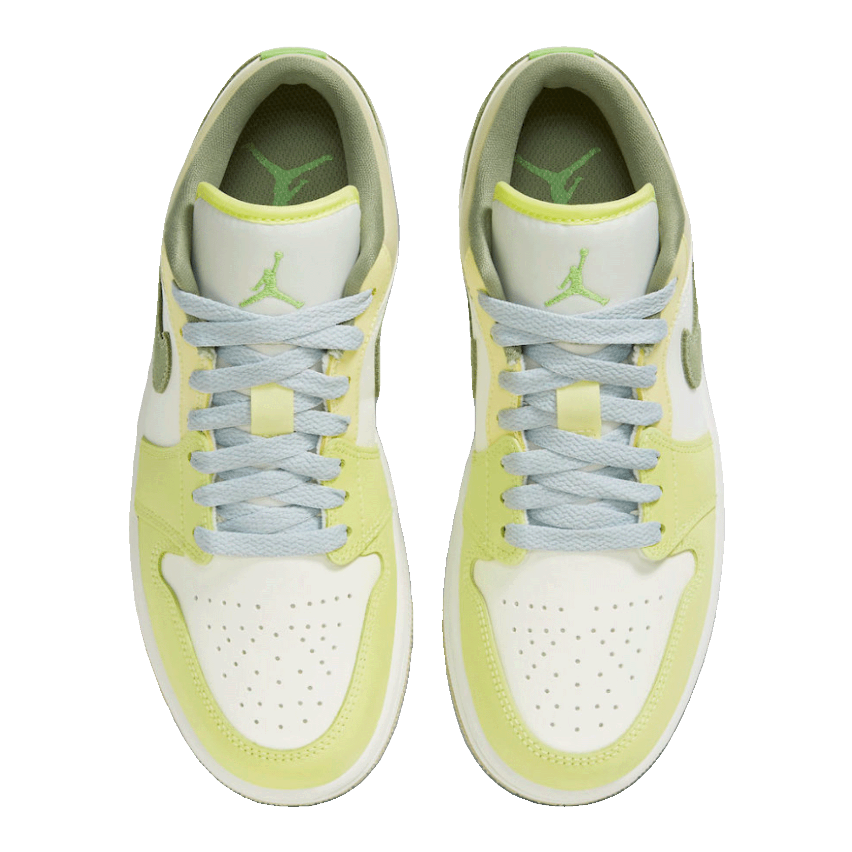 Nike Air Jordan 1 Low Sail White Oil Green (W) Oben